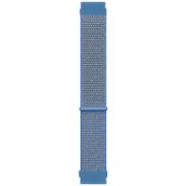 Microsonic Amazfit GTS 2E Uyumlu 42 mm Hasırlı Woven Sport Loop Mavi Kordon