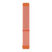Microsonic Amazfit GTS 2E Uyumlu 42 mm Hasırlı Woven Sport Loop Turuncu Kordon
