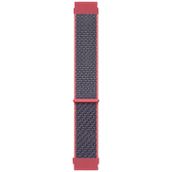 Microsonic Amazfit GTS 4 Mini Woven Sport Loop Koyu Pembe Hasırlı Kordon