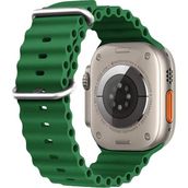 Microsonic Apple Watch SE 2022 44 mm Yeşil Ocean Band Kordon