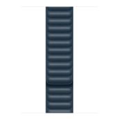 Microsonic Apple Watch SE 44 mm Leather Link Band Lacivert Uyumlu Kordon