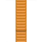Microsonic Apple Watch Series 5 40 mm Turuncu Leather Link Band Kordon