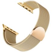 Microsonic Apple Watch Series 8 45 mm Luxe Metal Twist Gold Uyumlu Kordon