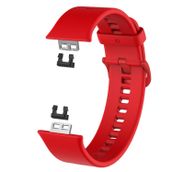 Microsonic Huawei Watch Fit için Silicone Sport Band Kırmızı Kordon