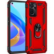 Microsonic Oppo A36 Military Ring Holder Kırmızı Kılıf