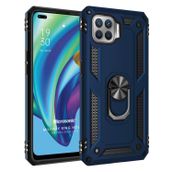 Microsonic Oppo Reno 4 Lite Military Ring Holder Lacivert Cep Telefonu Kılıfı