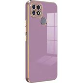 Microsonic Realme C25 Olive Plated Lila Kılıf