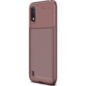 Microsonic Samsung Galaxy A01 Legion Series Kahverengi Cep Telefonu Kılıf