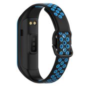 Microsonic Samsung Galaxy Fit 2 R220 Rainbow Sport Band Siyah Mavi Kordon