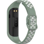 Microsonic Samsung Galaxy Fit 2 R220 Rainbow Sport Band Yeşil Beyaz Kordon