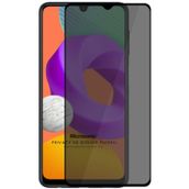 Microsonic Samsung Galaxy M22 Privacy 5D Gizlilik Filtreli Siyah Cam Ekran Koruyucu
