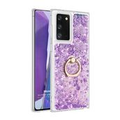 Microsonic Samsung Galaxy Note 20 Glitter Liquid Holder Mor Cep Telefonu Kılıf