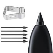 Microsonic Samsung Galaxy Note 20 Pencil Uçları 5`li Paket Siyah [Galaxy Note 20 ile Uyumlu Dokunmatik Kalem Ucu - Siyah]
