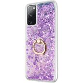 Microsonic Samsung Galaxy S20 FE Glitter Liquid Holder Mor Cep Telefonu Kılıf