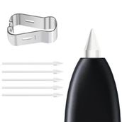 Microsonic Samsung Galaxy Tab S10 FE Pencil Uçları 5`li Paket Beyaz [Galaxy Tab S10 FE X520 ile Uyumlu Dokunmatik Kalem Ucu - Beyaz]