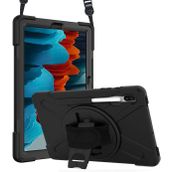 Microsonic Samsung Galaxy Tab S7 Plus T970 Heavy Defender Siyah Kılıf