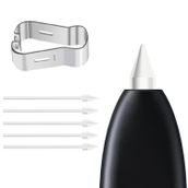 Microsonic Samsung Galaxy Tab S9 Plus X810 Pencil Uçları 5`li Paket Beyaz [Galaxy Tab S9 Plus X810 ile Uyumlu Dokunmatik Kalem Ucu - Beyaz]