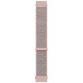 Microsonic Samsung Galaxy Watch 4 44 mm Hasırlı Woven Sport Loop Rose Gold Uyumlu Kordon