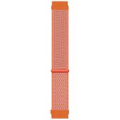 Microsonic Samsung Galaxy Watch 4 44 mm Hasırlı Woven Sport Loop Turuncu Uyumlu Kordon