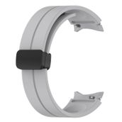 Microsonic Samsung Galaxy Watch 4 44 mm Ribbon Line Gri Kordon