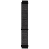 Microsonic Samsung Galaxy Watch 4 Classic 42 mm Hasırlı Woven Sport Loop Siyah Uyumlu Kordon