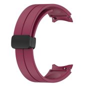 Microsonic Samsung Galaxy Watch 5 44 mm Ribbon Line Bordo Kordon