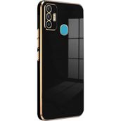 Microsonic Tecno Spark 7 Olive Plated Siyah Kılıf