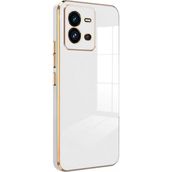 Microsonic Vivo V25 5G Olive Plated Beyaz Kılıf