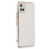Microsonic Vivo Y32 Olive Plated Beyaz Cep Telefonu Kılıfı