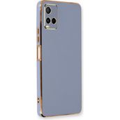 Microsonic Vivo Y32 Olive Plated Lavanta Grisi Kılıf