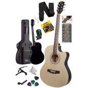 Midex XC-200NT 4 4 Yetişkin Üst Segment Kesik Kasa Profesyonel Akustik Gitar