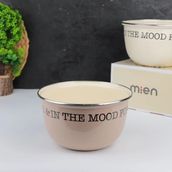 Mien 24CM Emaye Karıştırma Kabı Toprak - 24 cm