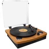 Mikado MN-P235 Voyager Retro Ahşap Pikap Plak Çalar Bluetooth Usb Sd Kart Dahili Hoparlör