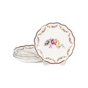 Mikasa Moor Chateau Romance 6lı Pasta Tabağı 19CM - 100 ml - Çok Renkli