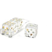 Mikasa Moor Clear Akrilik Dek 3lü 16x6x6cm Zar Seti