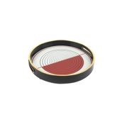 Mikasa Moor Kırmızı 30 cm Çizgili Tepsi