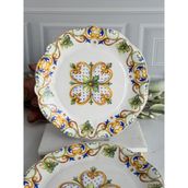 Mikasa Moor Porselen Servis Tabak 6'lı 27 Cm Amalfi - 10 ml - Turuncu