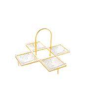 Mikasa Moor Rengi Standlı 4'lü 35x22 cm Altın Servislik