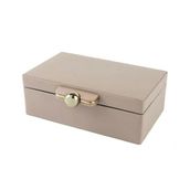 Mikasa Moor Rex Pembe Deri Gold 27x20x9 cm Kulplu Kutu