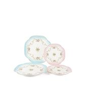 Mikasa Moor Rose Charm Porselen 2'li Pasta Tabağı Ve 2li Servis Tabağı Seti