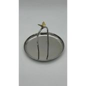 Mikasa Moor Silver Gold Kelebek Tabak 15X14CM - 100 ml - Gümüş