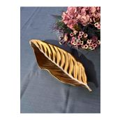 Mikasa Moor Yaprak Gold Servis Sunum Tabak 45x16cm