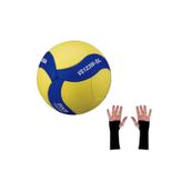 MIKASA Tvf Onayllı 5 No Yapıştırma Mini Voleybol Topu VS123W-SL+2 ADET VOLEYBOL ELLİĞİ SİYAH