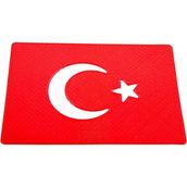 Mikasso Türk Bayrak Kaymaz Torpido Pedi - Türk Bayrak Kaydırmaz Ped - Türk Bayrak Torpido Kaydırmaz Ped - Çok Renkli