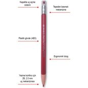 Mikro 618-48 Kırmızı 2 MM Versatil Kalem
