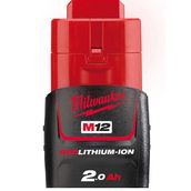 Milwaukee T4932430064 M12B2 12 V 2.0 Ah Redlithium-ION Akü