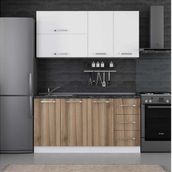 Minar 160 D2 Beyaz Dore 160 cm Mutfak Dolabı