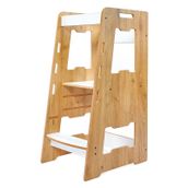 Minera Ahşap Montessori Öğrenme Kulesi / 1-6 Yaş Naturel