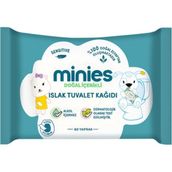 Minies 6x60'lı Islak Tuvalet Kağıdı