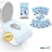 MiniGuard Su Geçirmez Klozet Örtüsü - Tek Kullanımlık, SmartFold™ Sistemli, Kaymaz-10Adet- Klozet Kapak Örtüsü